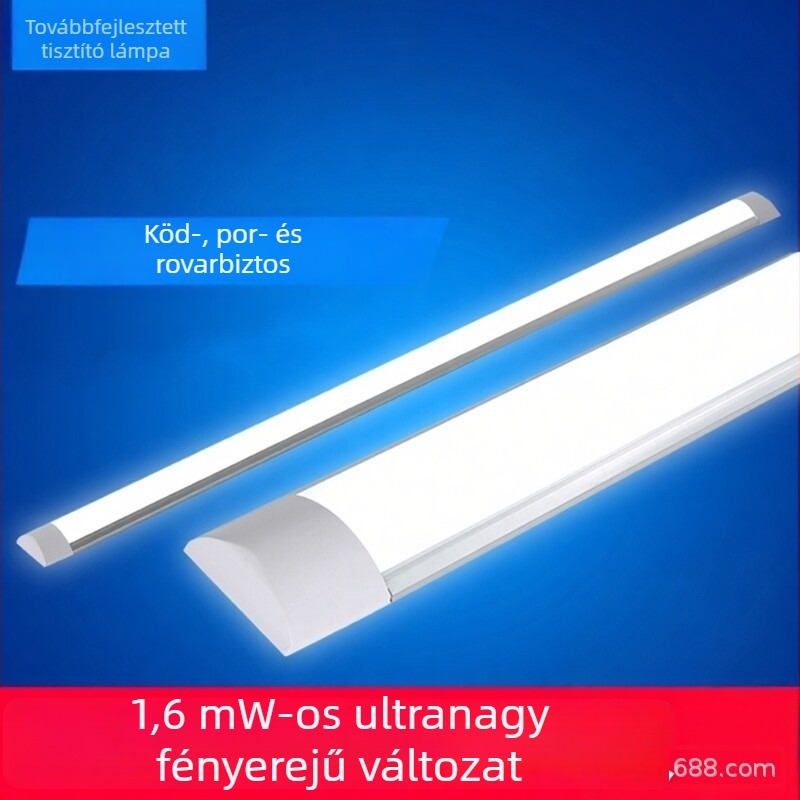 Beépített rendszerű LED hosszú fénycső, 1,2 m-es vitrinlámpa, nappali fény, teljes készlet, otthoni használatra, ultra fényes, energiatakarékos