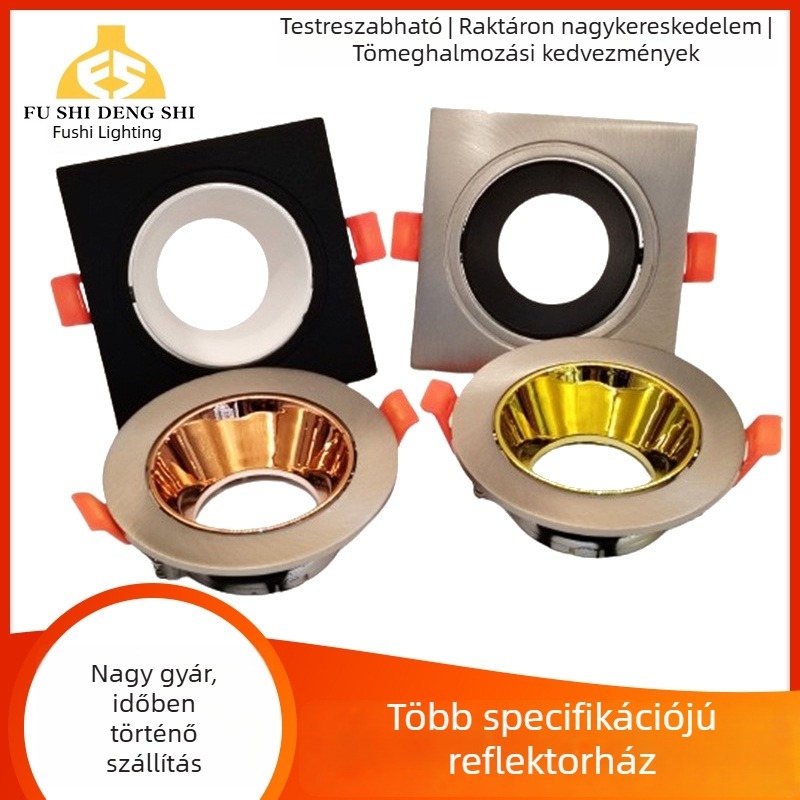 Fu's Die Casting Factory GU10 konzol downlighthoz, GU5.3 MR16 lámpa tartó, mennyezeti világítás, fém, 93-as sorozat