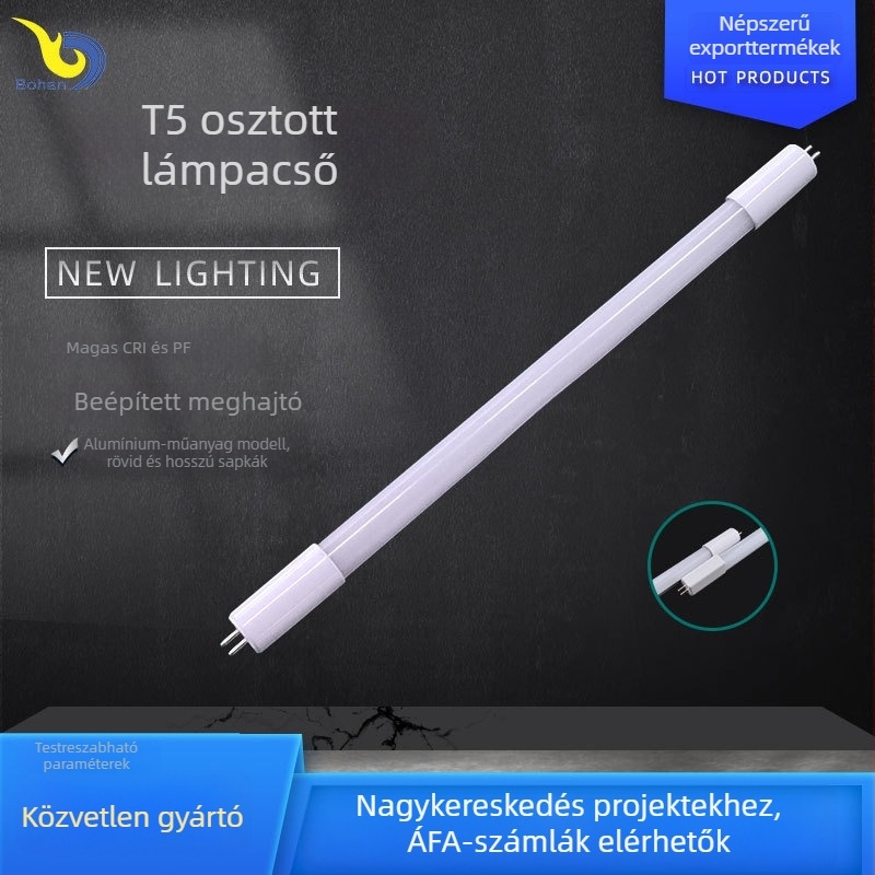 T5 LED nappali fénycső, egyoldali táplálás, 0,3 m, 5 W