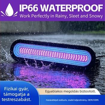 UV flood lámpa 365/395 nm a műgyanta megkötésére és fluoreszcens színpadi világításra, 50W, IP66, 30 cm