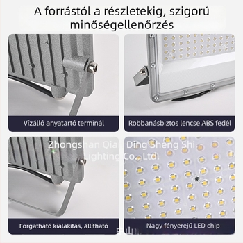 Guohan LED lineáris reflektor, vízálló kültéri használatra, 100W, 1800 lm, alumínium ház, IP66, 120° fényáram, 3000K/4000K/6500K