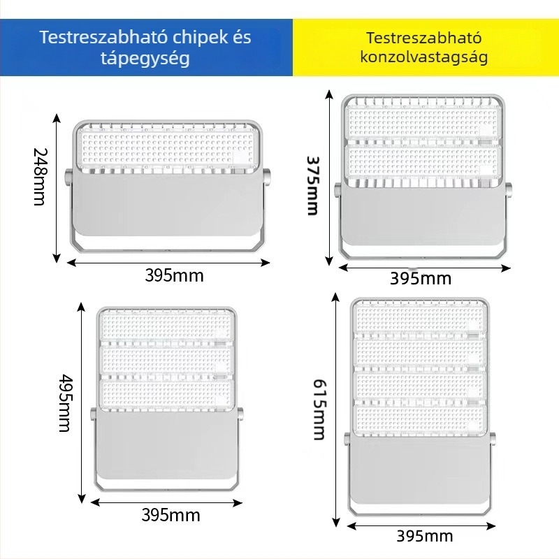LED világítótest közepes és magas oszlopokra — kész egységek és igény szerinti testreszabás