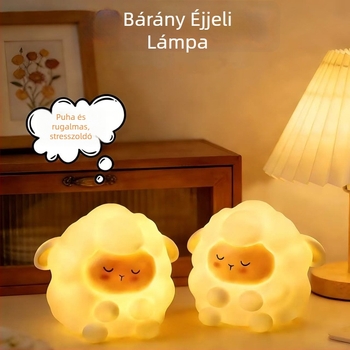 Rajzolt bárány – érintéses éjjeli lámpa, kompakt asztali lámpa a hálószobába