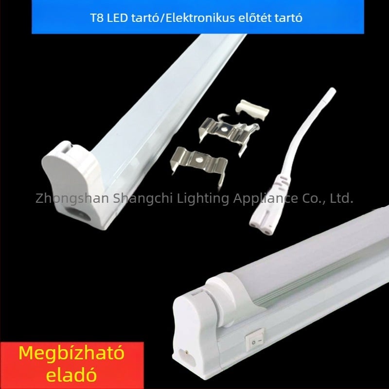 T8 LED cső kábelező tartó kis kapcsolóval