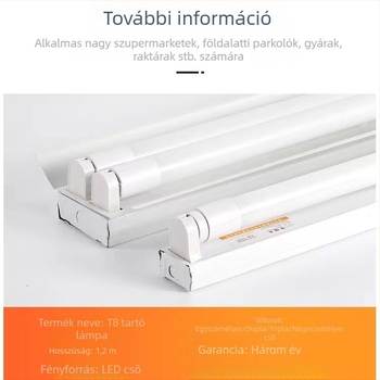 LED T8 integrált csöves készlet otthoni használatra – ultranégy nyom, energiatakarékos hosszú LED lámpa
