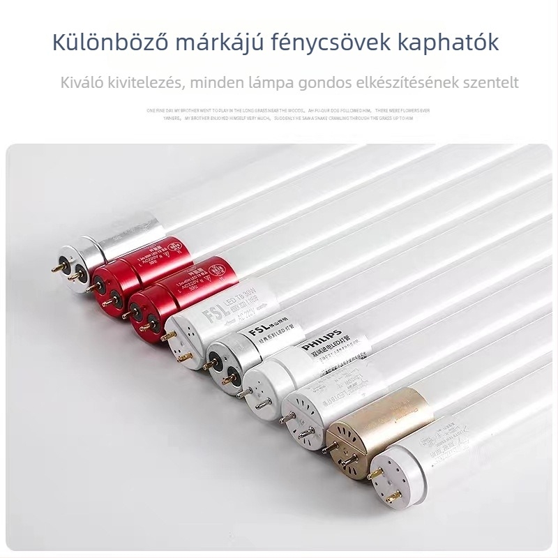 LED T8 integrált csöves készlet otthoni használatra – ultranégy nyom, energiatakarékos hosszú LED lámpa