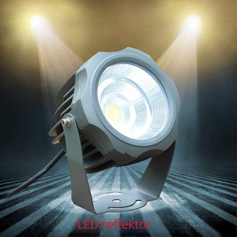 Kerti földalatti vízálló lámpa, 30W, 1000 lm, IP65, alumínium ház, 24° fényirány, Ø90 mm, 1 LED