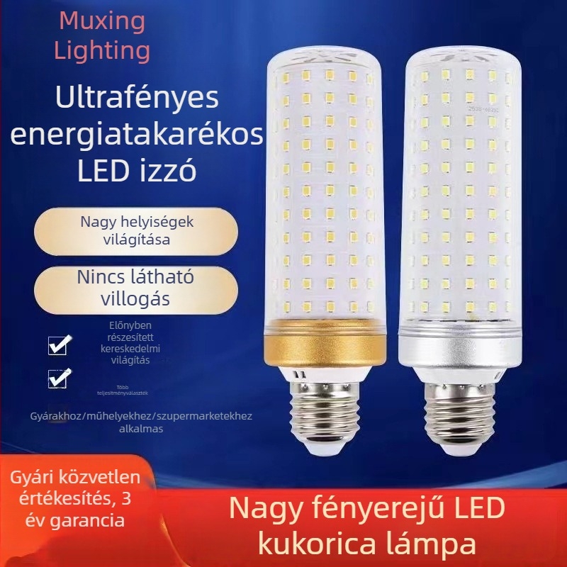 LED gyertyaizzó E14/E27 alaphoz, háromszínű fény, energiatakarékos, nagy fényerő, szemvédelem, vibrálásmentes