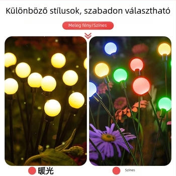 Napelemes kültéri lámpák, tücsökfényű kertvilágítás, hangulatos villa-világítás, kertdekoráció, vízálló gyepvilágítás