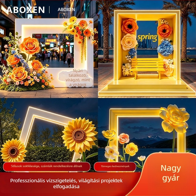Kültéri LED fotókeret tájvilágítás parkokhoz és utcákhoz