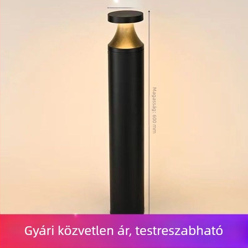 Alumínium kerti lámpa-ház készlet kültéri LED gyepszőnyeg világításhoz