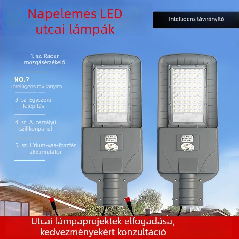 Napeletes utcai lámpa kültéri megvilágításhoz, nagy teljesítményű, városi mérnöki megvilágítás