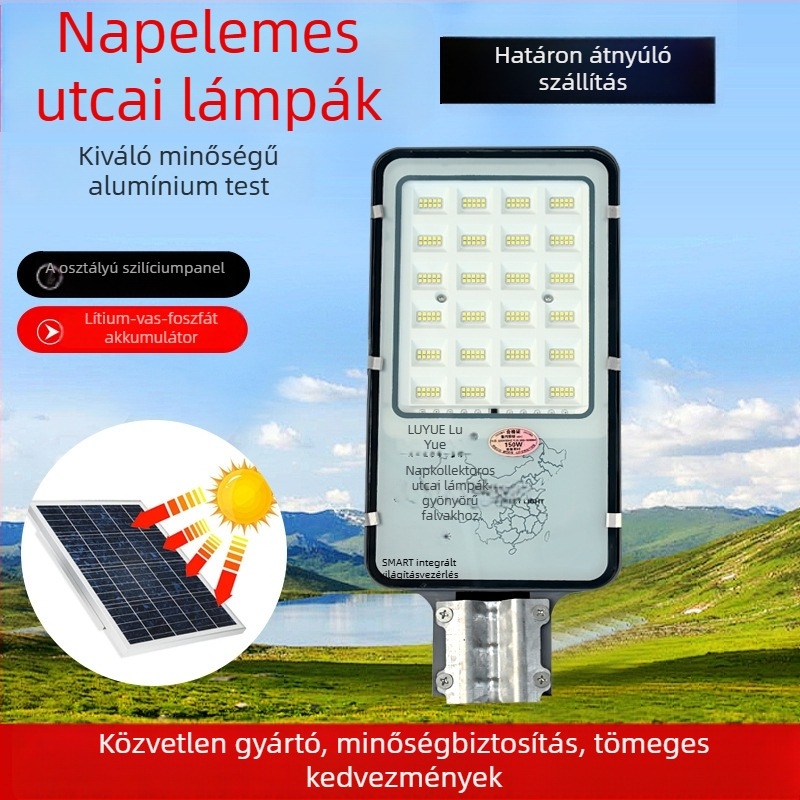 Napeletes utcai lámpa kültéri megvilágításhoz, nagy teljesítményű, városi mérnöki megvilágítás