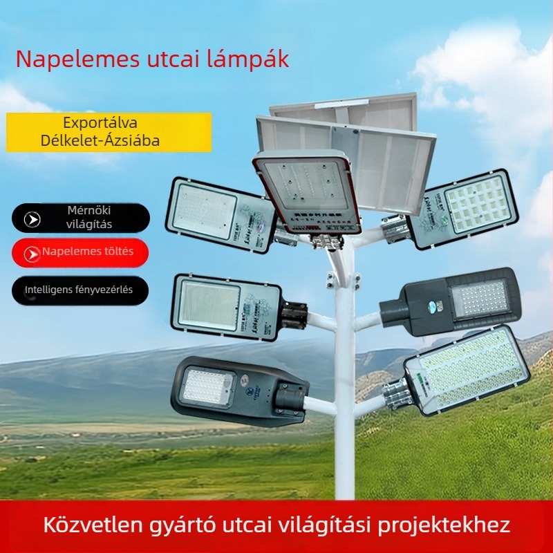 Napeletes utcai lámpa kültéri megvilágításhoz, nagy teljesítményű, városi mérnöki megvilágítás