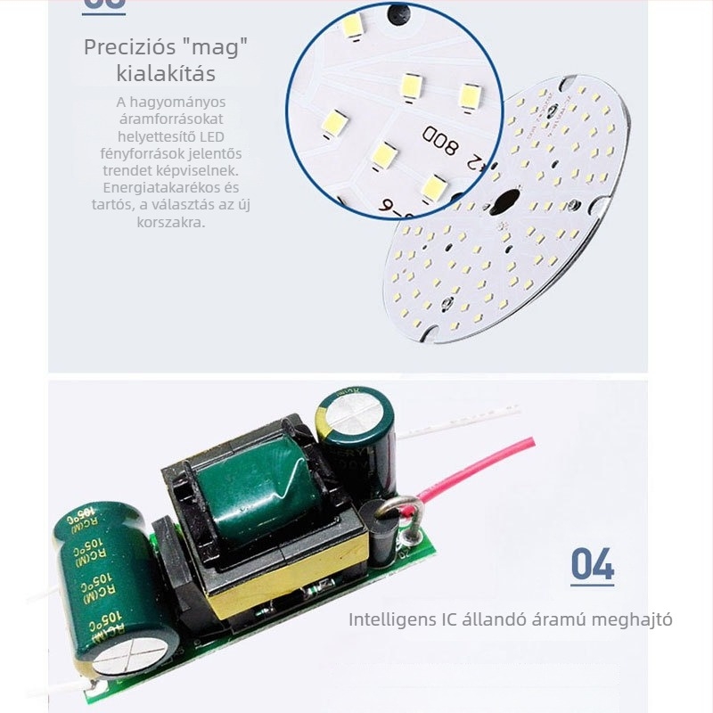 5W/7W/9W LED spirál E27 lámpa beltéri világításhoz – energiatakarékos megoldás otthoni vagy kereskedelmi használatra