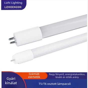T6 osztott LED cső, T5/T6 cső, 1,2 m nappali fény