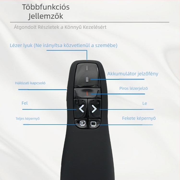 USB-s infravörös lézeres előadó PowerPointhoz — oldalváltó toll előadásokhoz