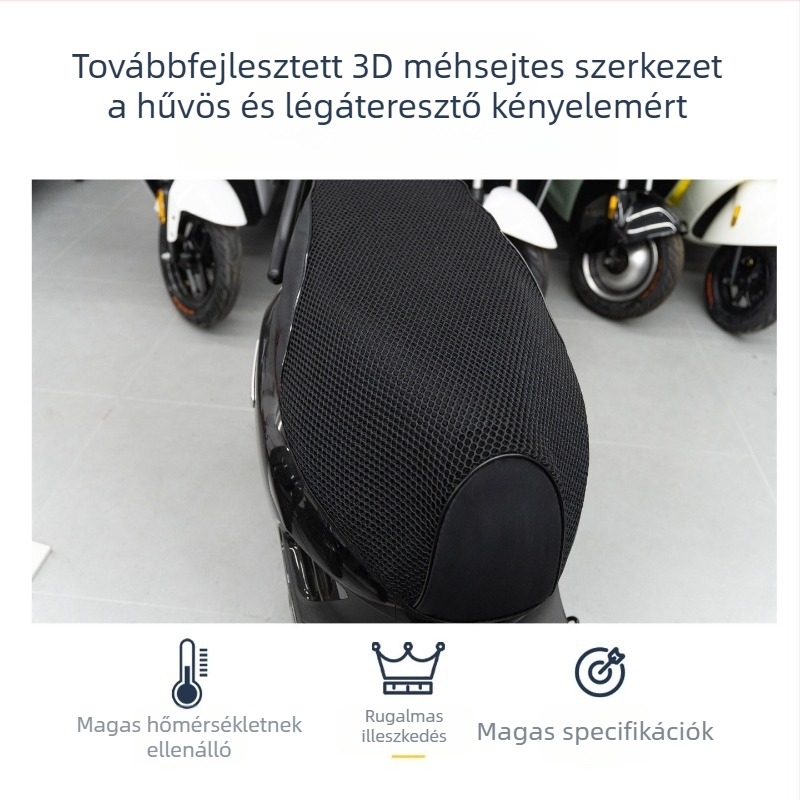 N370C, N380C/N385C ülésvédő huzat UV-védelmet és hőszigetelést biztosító, csúszásmentes méhsejt-hálóval