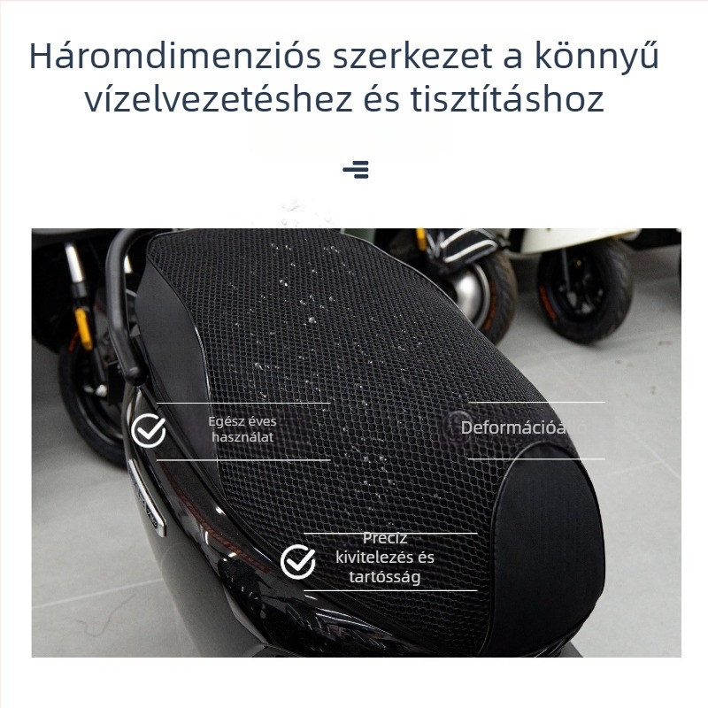 N370C, N380C/N385C ülésvédő huzat UV-védelmet és hőszigetelést biztosító, csúszásmentes méhsejt-hálóval