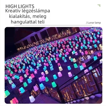Kültéri LED erdőlélegző fény a tájvilágításhoz, függő fa világítás, dekoratív tájvilágítás gradiens effektussal