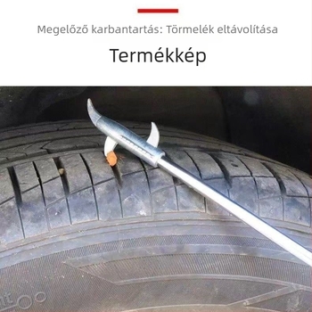 Téli gumihoz használható horog eszköz, jégre és hóra, fejlett kőkaparó, Phillips csavarhúzó
