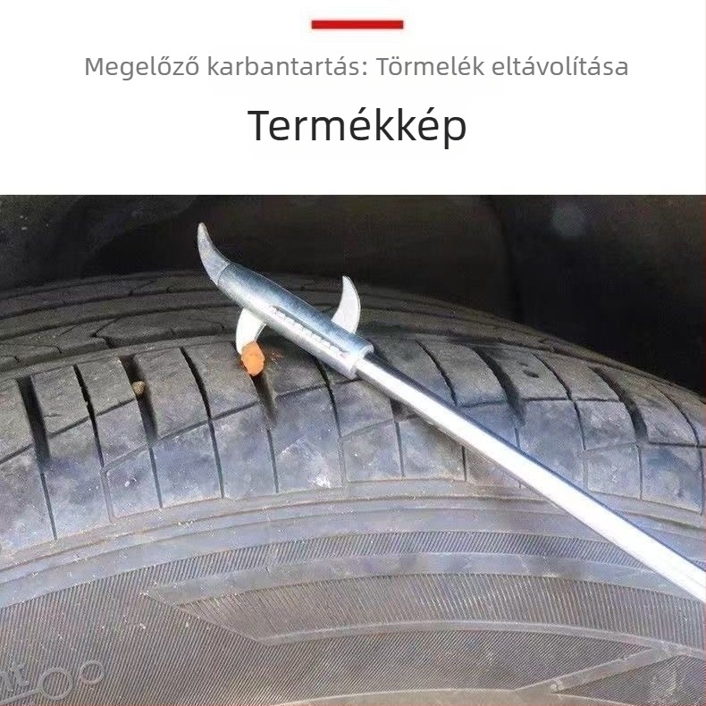 Téli gumihoz használható horog eszköz, jégre és hóra, fejlett kőkaparó, Phillips csavarhúzó
