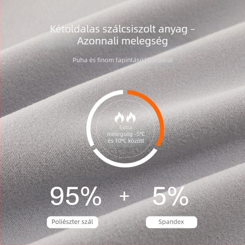 Őszi–téli gyerekeknek kationos meleg közepes vastagságú pizsama készlet