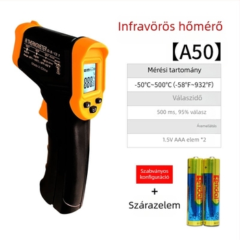 Infravörös hőmérő ipari olajhoz, HVAC-hoz és konyhai hőmérséklet-méréshez