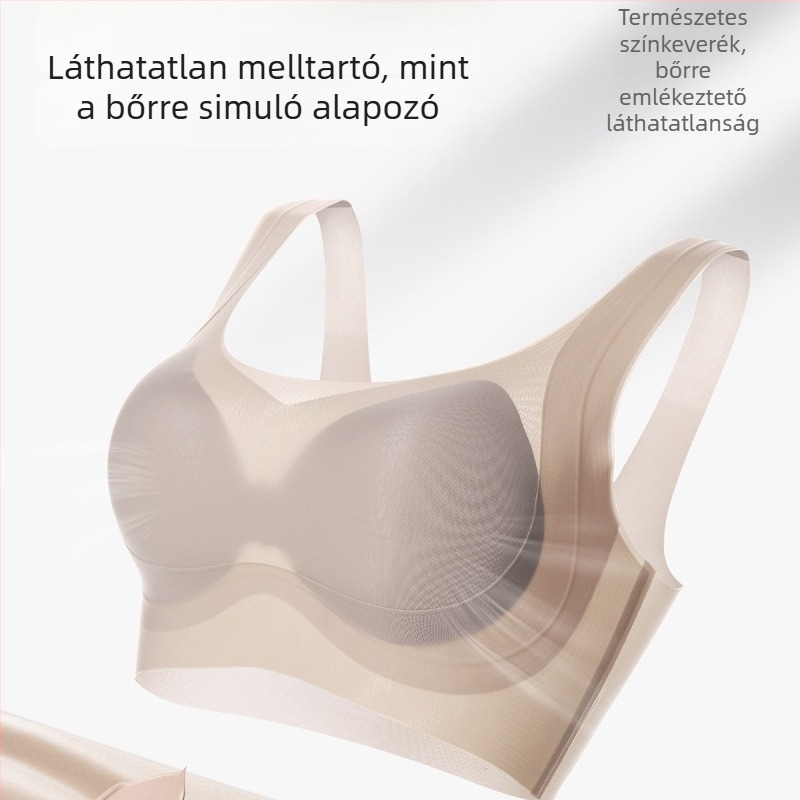 Átjárható Minakawa fehérnemű felhőhöz hasonló puha támasztékkal a felhúzás és formázás érdekében, teljes kosár, vékony formázott kosarak, vállpántok kettősek, acélkeret nélkül, külső anyag ezüst rost, 11481