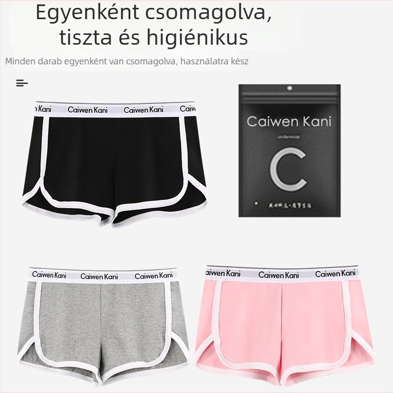 Női pamut boxerek, középmagas derekú, egyszínűek, sportos alsónemű