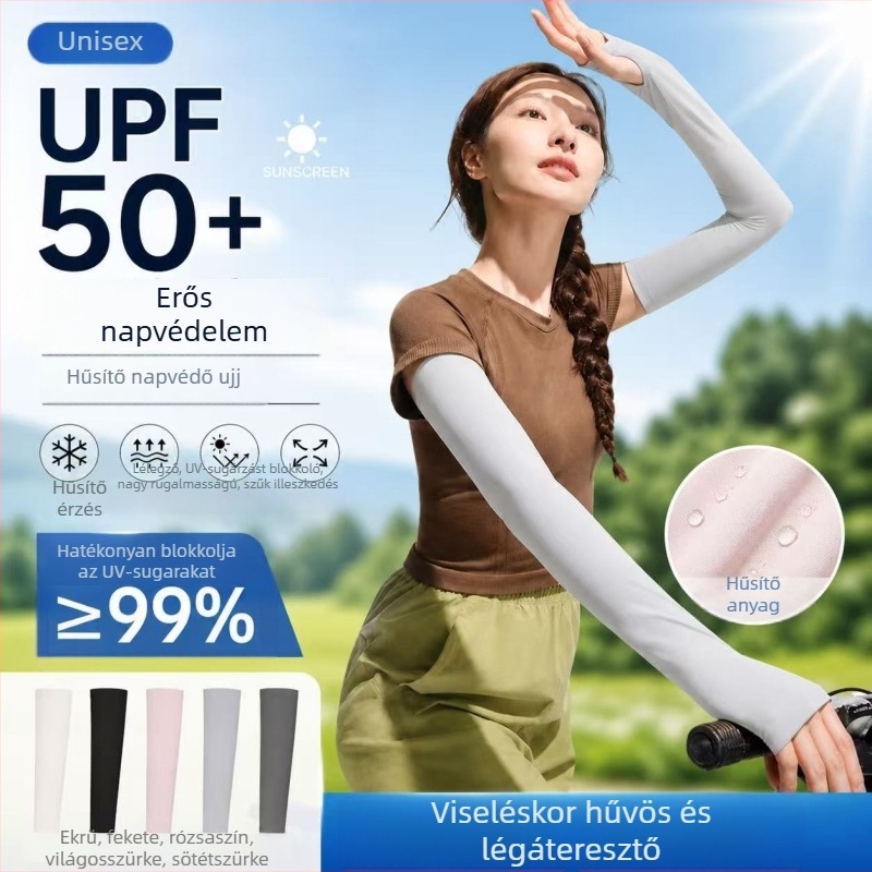 Ice Silk UV-védő ujjvédő karvédő nylonból, kerékpározáshoz