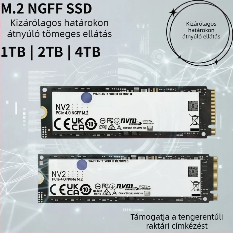 NVMe M.2 SSD NV2 nagysebességű laptopokhoz – 1TB/2TB/4TB