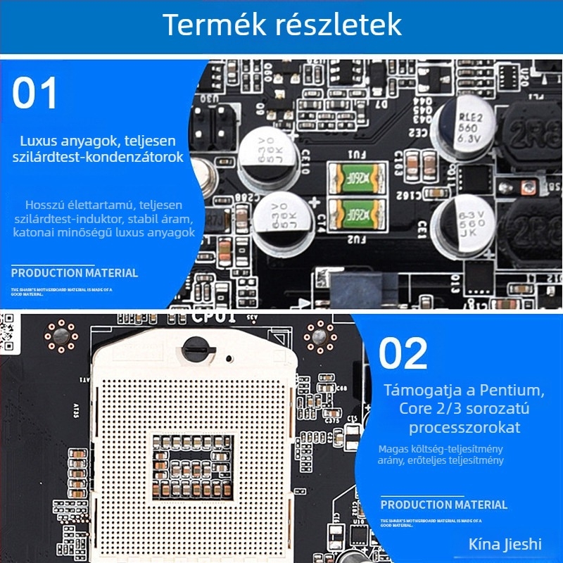 HM65 Mini-ITX univerzális alaplap noteszgéphez és asztali számítógéphez – hároméves garancia, élettartam-karbantartás