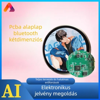 AI elektronikus kijelzővel ellátott jelvény Bluetooth és Wi-Fi-val, 2D medalion elektronikus jelvény PCBA, hardveres és szoftveres áramkörök vezérlő alapja