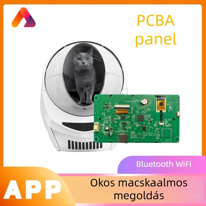 AI hangvezérlésű automata zárt macskaalom-doboz PCBA vezérlőlap