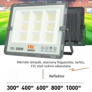 Fuzhao ultra fényes kültéri vízálló LED-reflektor, udvarra és műhelybe, 180° fénysugár