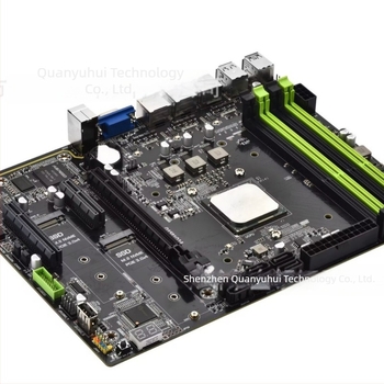 ATX alaplap beépített processzorral, beépített grafika, három LAN-port, DDR3L memória, dupla M.2 SSD