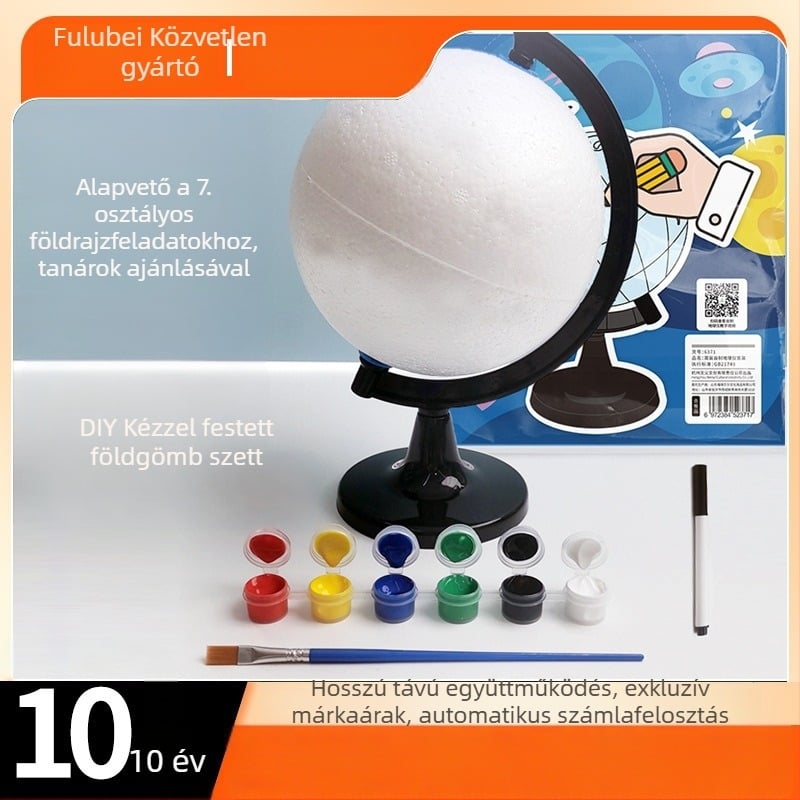 Festhető üres földgömb készlet oktatáshoz — DIY földgömb modell