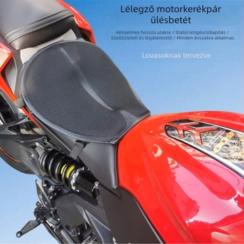 Öt rétegű, lélegző, ütéscsillapító motorkerékpár ülőpárna; univerzális ülésvédő minden évszakra elektromos kerékpárokhoz; motorkerékpár kiegészítők