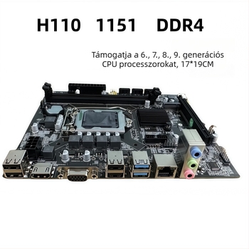 Új H110 asztali számítógép alaplap LGA1151-csatlakozóval, DDR4 és M.2, támogatja a 6–9. generációs processzorokat, modell H311