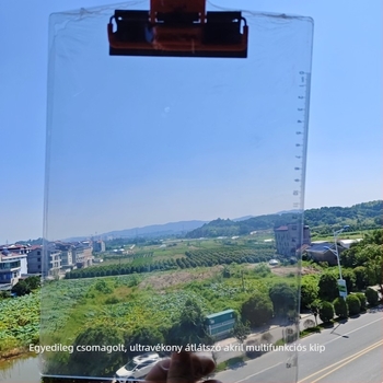 A4 átlátszó műanyag klipboard dokumentumokhoz és vizsgadolgozatokhoz