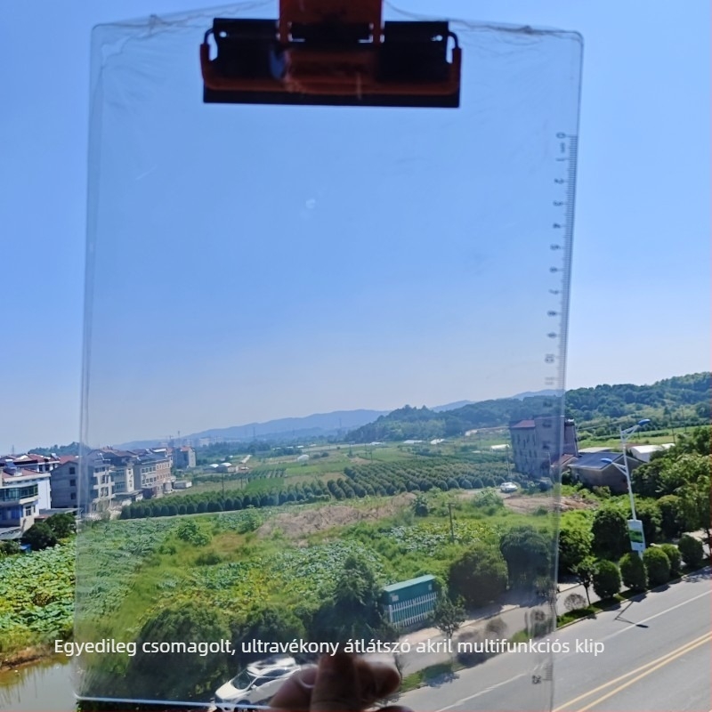 A4 átlátszó műanyag klipboard dokumentumokhoz és vizsgadolgozatokhoz