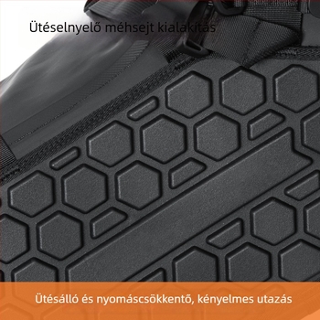 28L-es vízálló motorkerékpár oldaltáska, többfunkciós, nagy kapacitású, reflexiós elemekkel