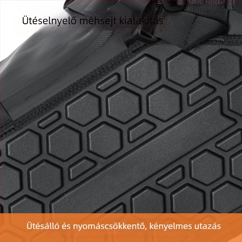 28L-es vízálló motorkerékpár oldaltáska, többfunkciós, nagy kapacitású, reflexiós elemekkel