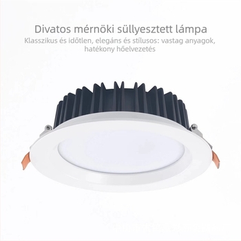4 hüvelykes felületre szerelt, vízálló LED-downlight alumínium házban, wall washer funkcióval