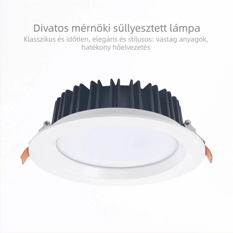 4 hüvelykes felületre szerelt, vízálló LED-downlight alumínium házban, wall washer funkcióval