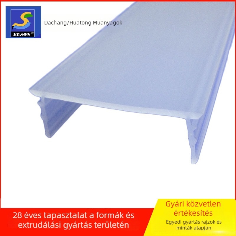 PC LED lineáris lámpaernyő, tejfehér diffúzor, extrudált forma