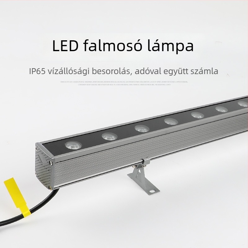 Kültéri falmosó lámpa, vízálló, multicolor LED, a villa homlokzatának megvilágítása