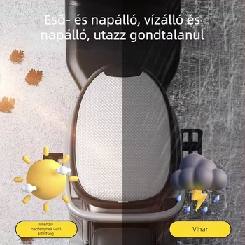 Általános, teljes ülésvédő huzat elektromos járművekhez, vízálló és UV‑álló, kézbesítőknek.