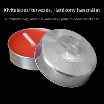100 darab 4 órás hosszú élettartamú növényi ghee gyertya alumínium burkolatban Buddhának